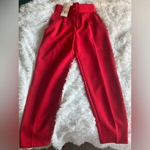 Zara Bold Scarlet Pants